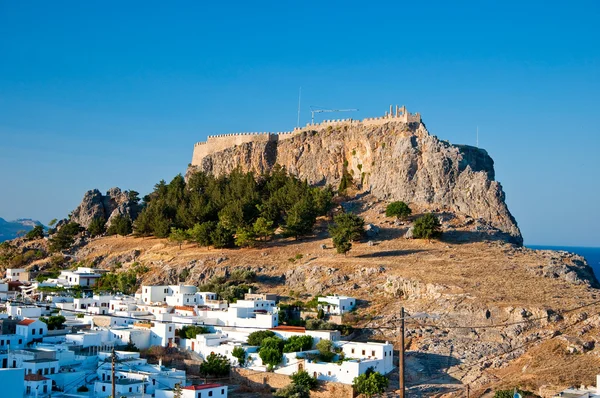 Panorama lindos. — Zdjęcie stockowe