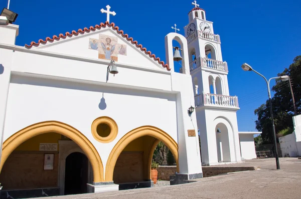 Tsambika klooster gelegen op Rhodos Eiland, Griekenland. — Stockfoto