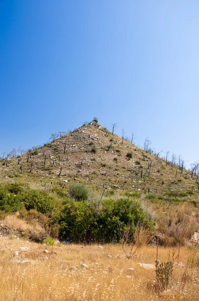 Łysy wzgórek. Grecja, Rodos. — Zdjęcie stockowe