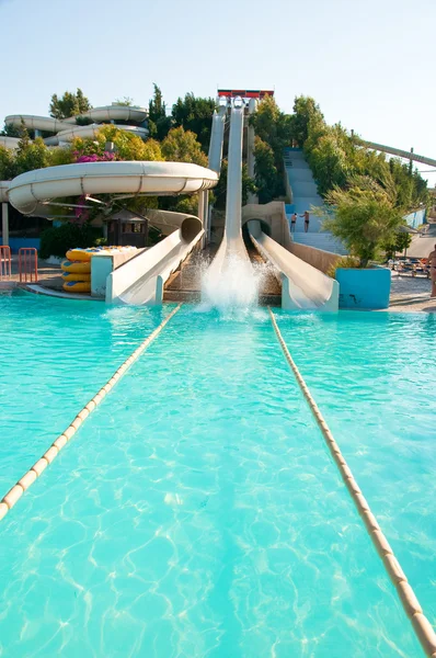 Parque acuático. Rodas, Grecia . — Foto de Stock