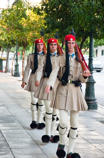 Greek Evzones. Athens, Greece. — Stock Photo, Image