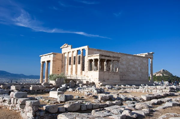 Das erechtheion auf der akropolis von athens in griechenland. — Stockfoto