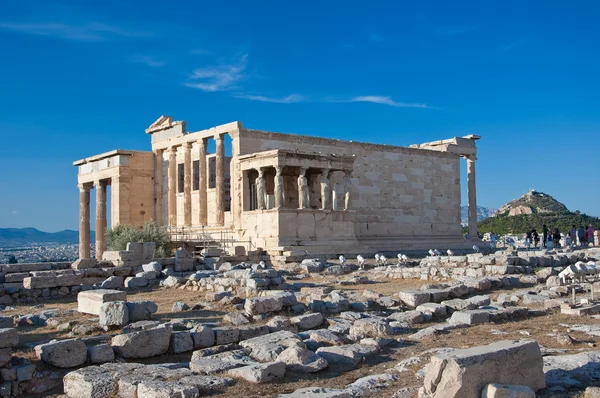 A erechtheion a Akropolisz Athén, Görögország. — Stock Fotó