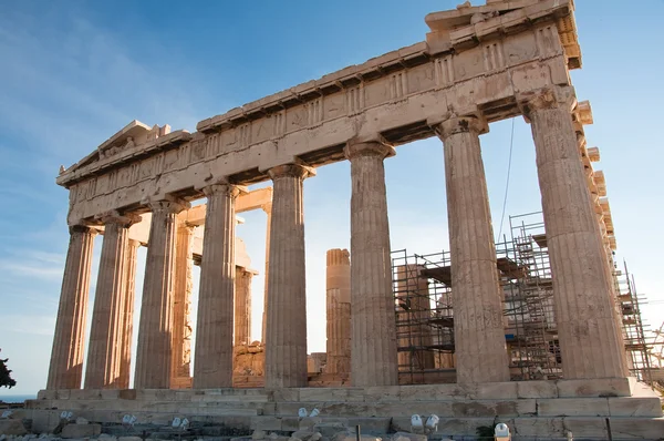 El Partenón en la Acrópolis ateniense, Grecia . — Foto de Stock