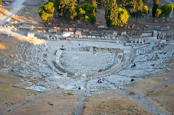 O Teatro de Dionísio Eleuthereus. Atenas, Grécia . — Fotografia de Stock