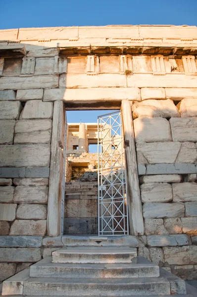 Detalhe do Propylaea. Atenas, Grécia . — Fotografia de Stock