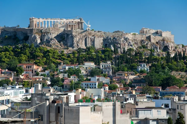 Афинский Акрополь в полдень. Греция . — стоковое фото