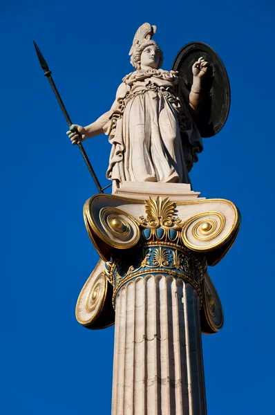 La estatua de Atenea. Atenas, Grecia . — Foto de Stock