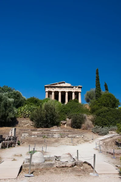 Facciata del Tempio di Efesto. Atene, Grecia . — Foto Stock