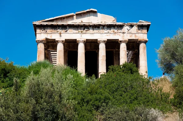 Fassade des Tempels des Hephaistos. Athen, Griechenland. — Stockfoto