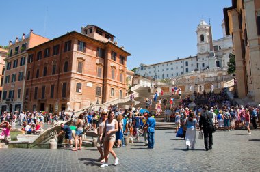 İspanyol adımları on Ağustos 6, piazza di spagna görüldü, 2013 yılında Roma, İtalya.