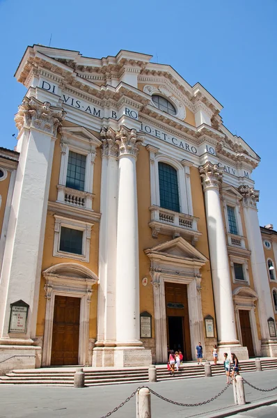 ROMA-AGOSTO 5: Basílica de San Carlo al Corso el 5 de agosto de 2013 en Roma, Italia . — Foto de Stock