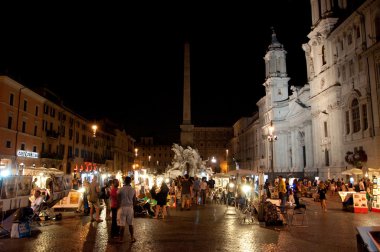 Roma Ağustos 7: Ağustos 7, piazza navona 2013 yılında Roma. domitian Stadyumu, Roma, İtalya 1 yüzyılda bir site üzerine kurulmuş bir Kent Meydanı Piazza navona olduğunu.