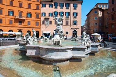 Roma-Ağustos 8: Neptün Çeşmesi, Roma, İtalya Ağustos 8,2013 üzerinde. Neptün Çeşmesi, piazza navona Kuzey sonunda bulunan Roma, İtalya, bir çeşme 's.