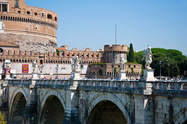 Slottet Helige ängel Rom, Italien. — Stockfoto