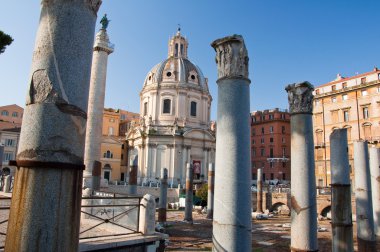forum trajan ve trajan'ın Pazar detay. Roma, İtalya.