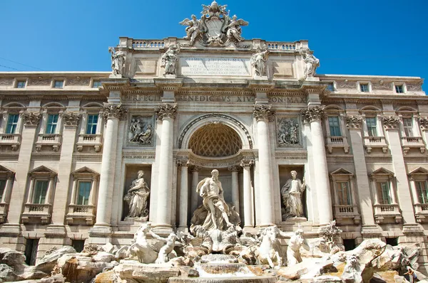 Fontanna trevi w Rzymie, Włochy. — Zdjęcie stockowe