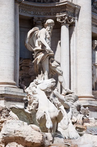 Oceanus in the Trevi Fountain, Rome. — Stock Photo, Image