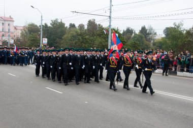 Rusya-Eylül 17: geçit töreninde bryansk Eylül 17,2013. Bryansk idari Merkezi bryansk Oblastı, Rusya, 379 kilometre (235 mil) güneybatısında Moskova biridir.