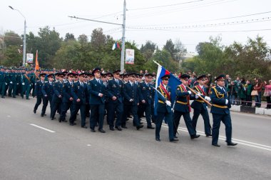 Rusya-Eylül 17: geçit töreninde bryansk Eylül 17,2013. Bryansk idari Merkezi bryansk Oblastı, Rusya, 379 kilometre (235 mil) güneybatısında Moskova biridir.