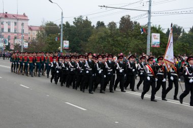 Rusya-Eylül 17: geçit töreninde bryansk Eylül 17,2013. Bryansk idari Merkezi bryansk Oblastı, Rusya, 379 kilometre (235 mil) güneybatısında Moskova biridir.