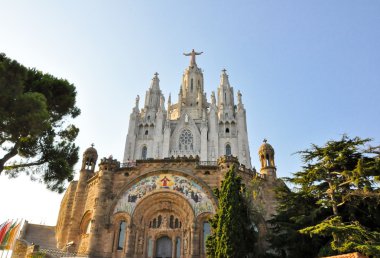 Barcelona-Temmuz 25: temple expiatori del sagrat kor üzerinde 25 Temmuz 2009 tarihinde Dağı tibidabo barcelona, Katalonya, İspanya Zirvesi.