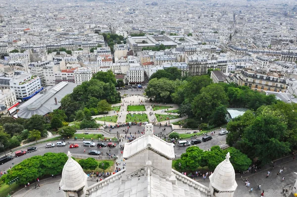 Parigi come si vede dalla Basilica del Sacré Cascar ur, Montmartre . — Foto Stock