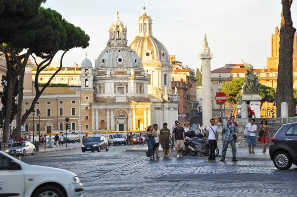 ROME-JULY 19: The Church of the Most Holy Name of Mary at the Trajan Forum on July 19,2013 in Rome, Italy. — Stock Photo, Image