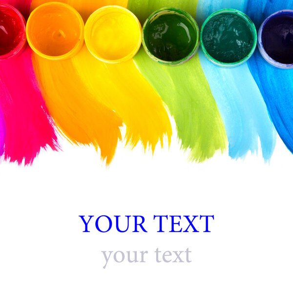 Художественная студия красок, палитры
