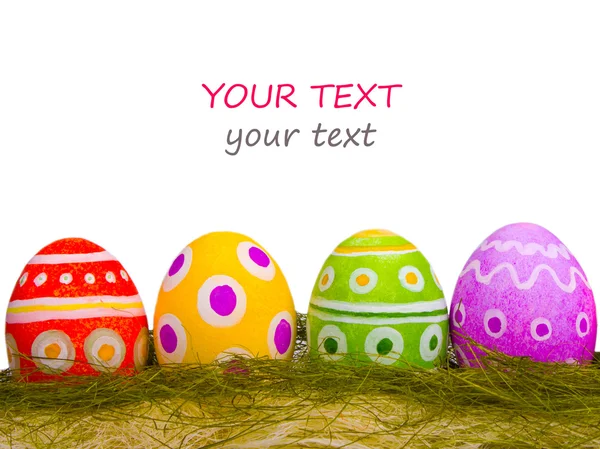 The colorful painted Easter eggs — Stock Photo, Image