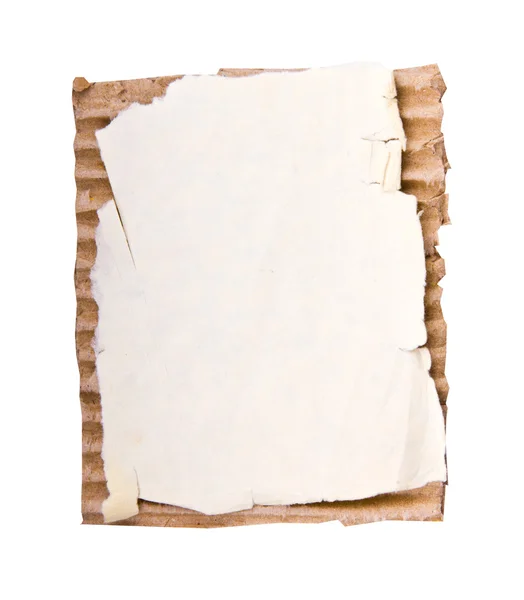 Старые листы бумаги изолированы на белом фоне — стоковое фото