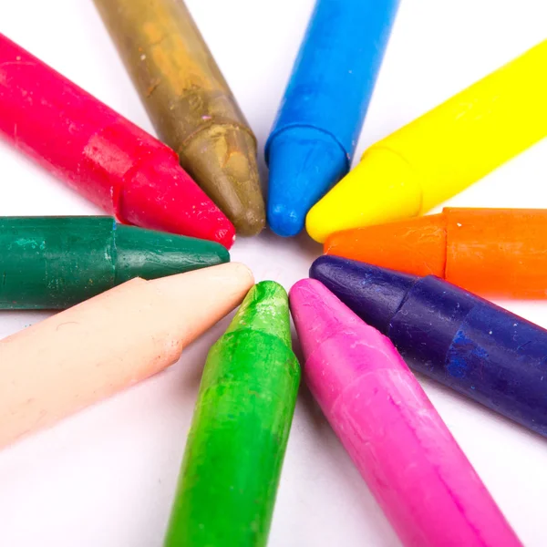 Färgat vax penna — Stockfoto