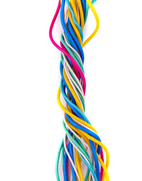 Multicolored computer cable — Stock Photo, Image