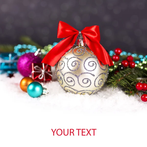 Christmas. Christmas Decoration Holiday Decorations Isolated on — Stock Photo, Image