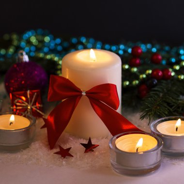 Noel. Noel dekorasyon tatil dekorasyon izole üzerinde