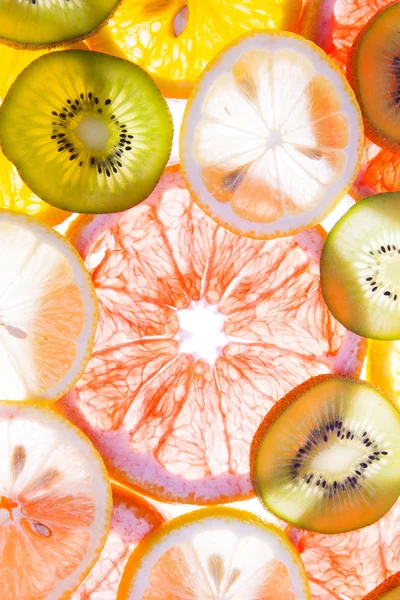 Geschnittene Früchte Hintergrund — Stockfoto