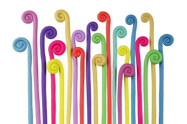 Color Plasticine Color Plasticine Background — Stock Photo, Image