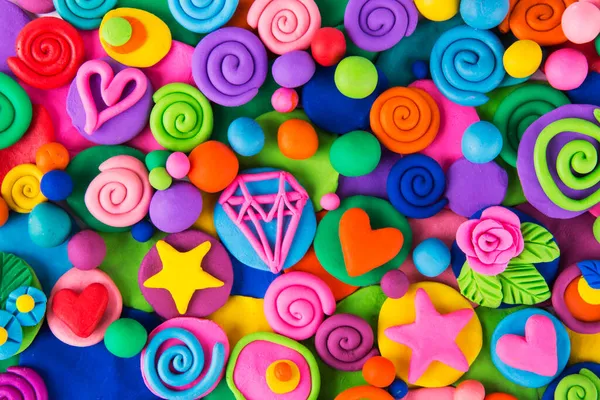 Color Plasticine Color Plasticine Background — Stock Photo, Image