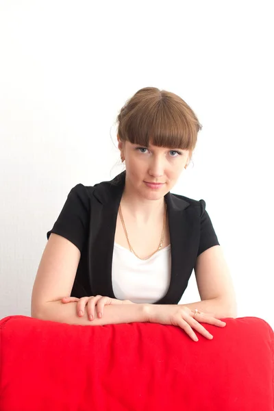 A girl in the office — Stock Photo, Image