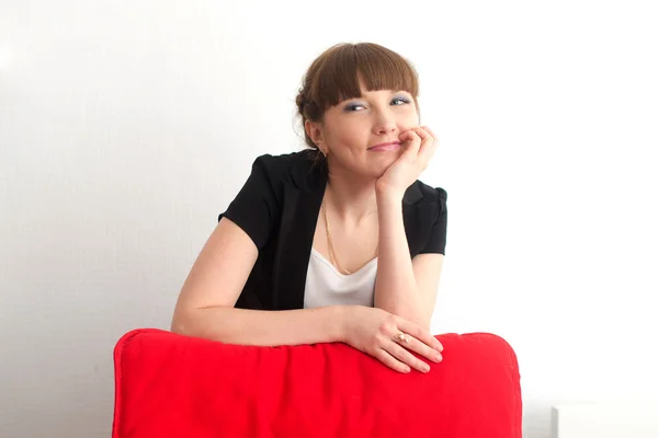 A girl in the office — Stock Photo, Image