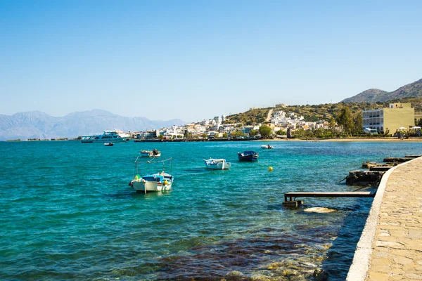 Grecja, Kreta, aghios nikolaos, elounda — Zdjęcie stockowe