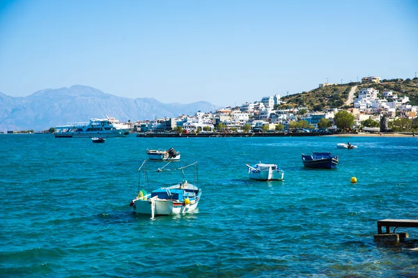 Grecja, Kreta, aghios nikolaos, elounda — Zdjęcie stockowe