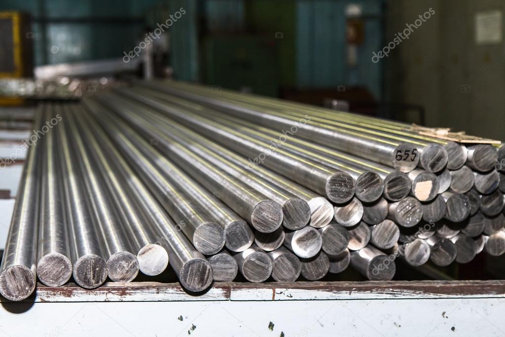 Polished titanium and aluminum rods and pipes
