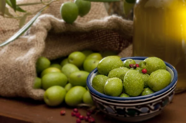 Aceituna y pepe — Foto de Stock