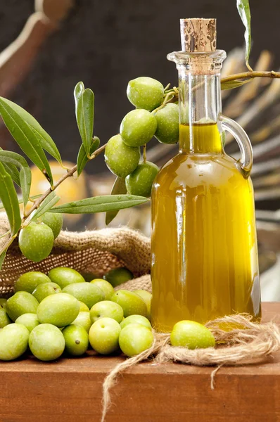 Olive e olio — Stock Photo, Image