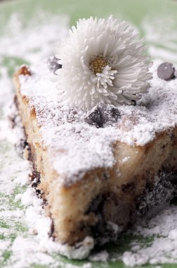 Bir dilim çikolatalı kek.