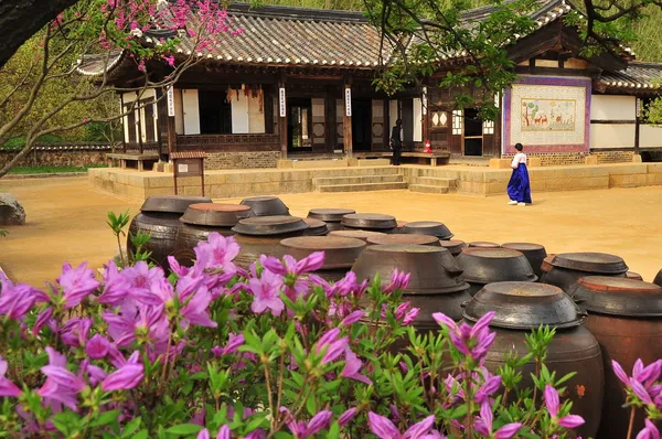 Korean traditional village house — Stok fotoğraf