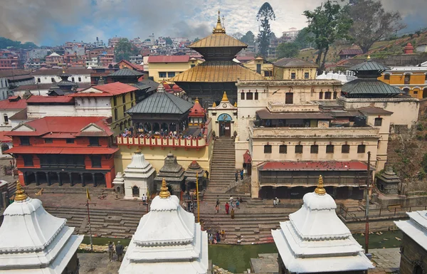 Pashupatinath Crematie, Nepal — Stockfoto