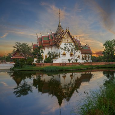 Yineleme dusit maha prasat Sarayı, antik cityf bangkok
