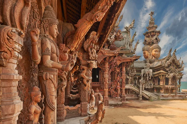 Sanctuary, gerçeği, pattaya, Tayland. — Stok fotoğraf